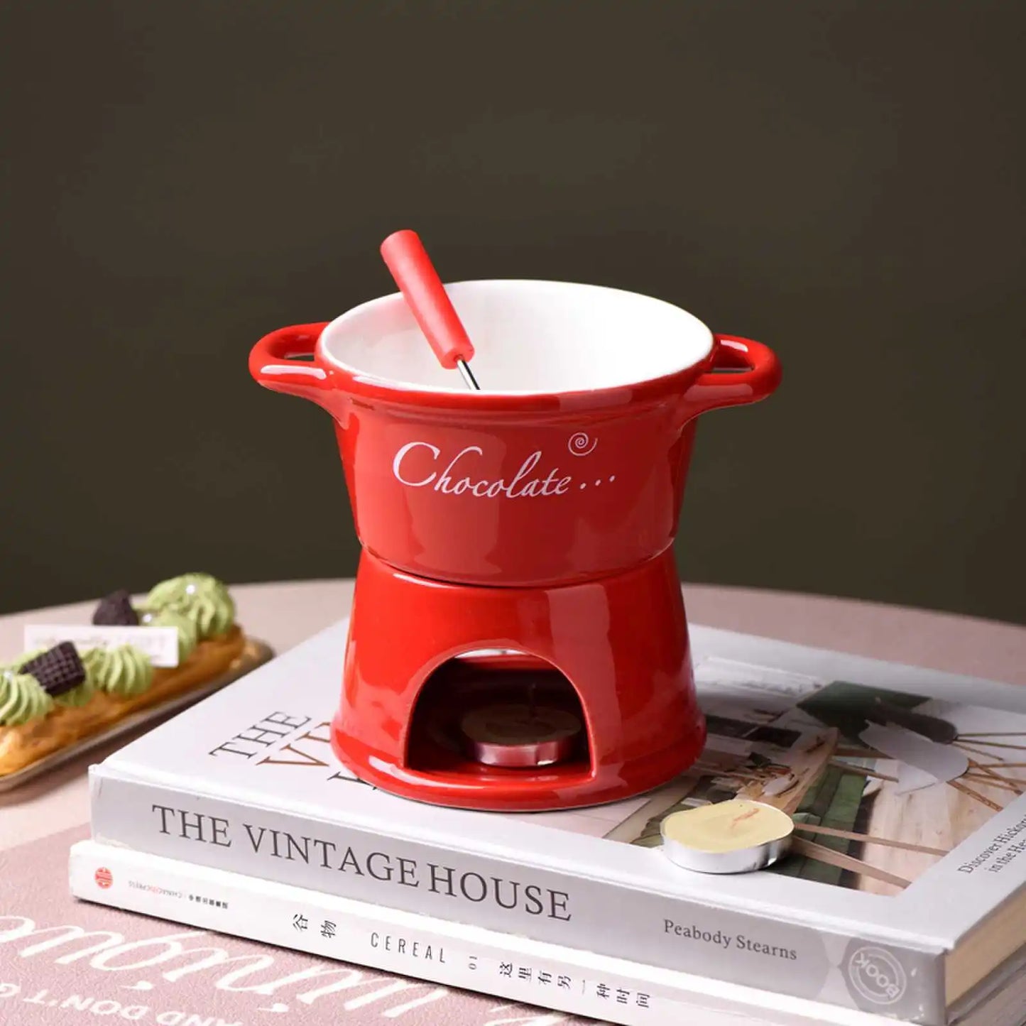 La fondue à chocolat pour deux 🍓🍫